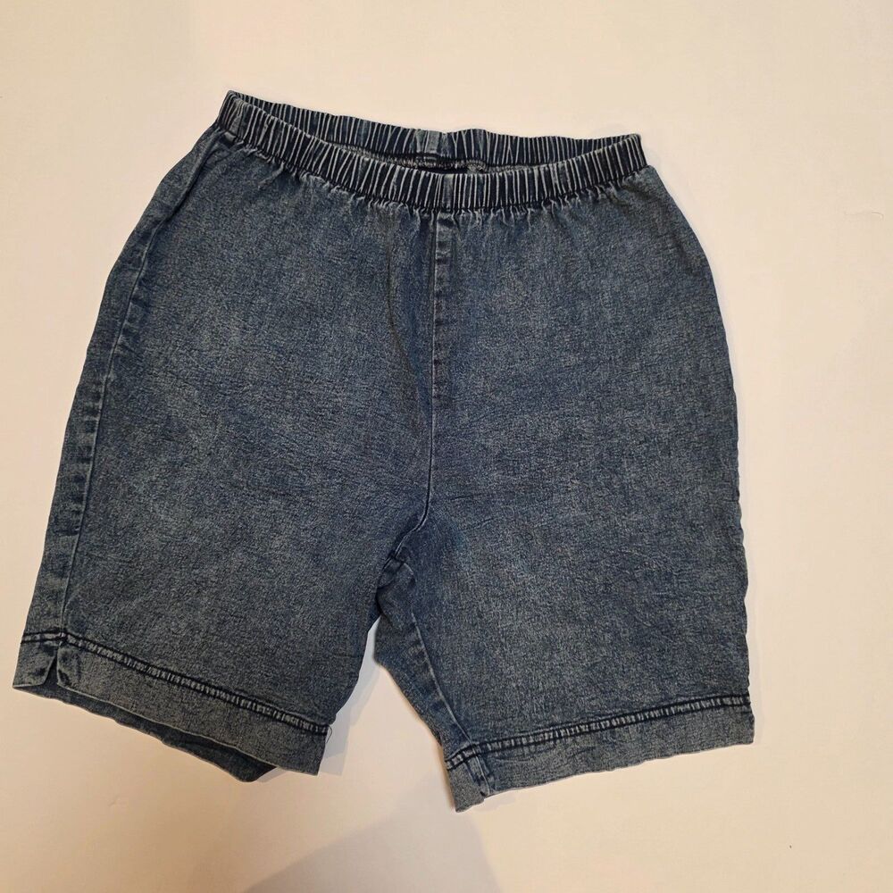 Vintage LA Blues 14/16 Denim Shorts High Rise Mom Jorts Y2K 90s Pull On